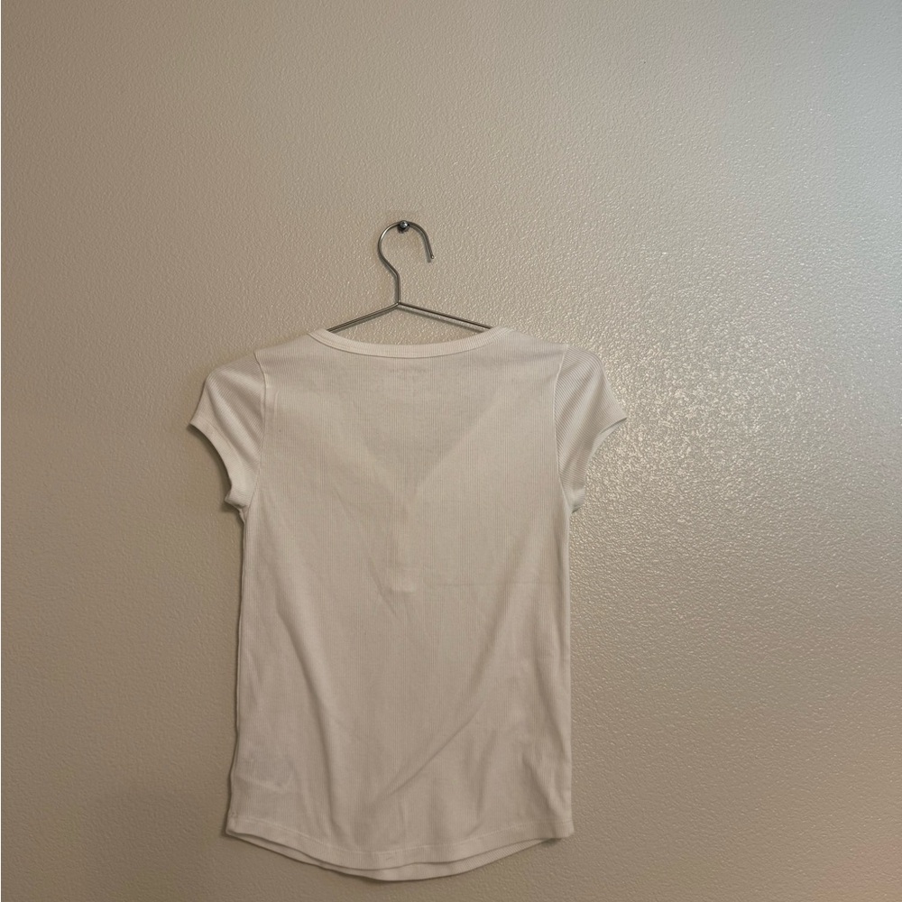 American Eagle Outfitters White Button Down Shirt - Picture 4 of 4